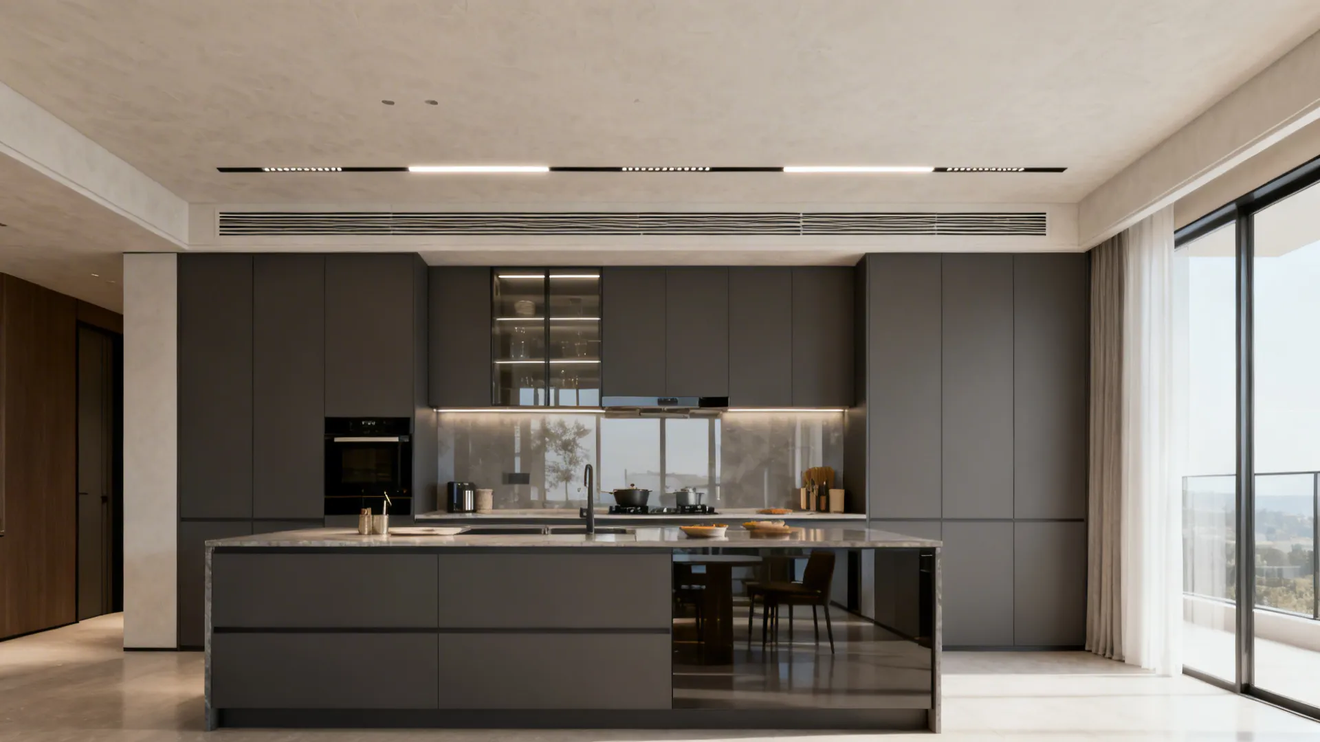 Slot Diffusers + Linear Downlights Integration