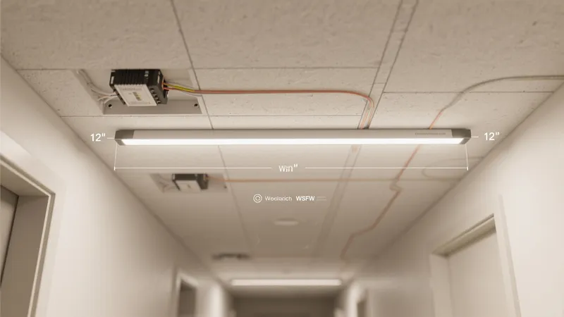 Modern Commercial Hallway Lighting Solution