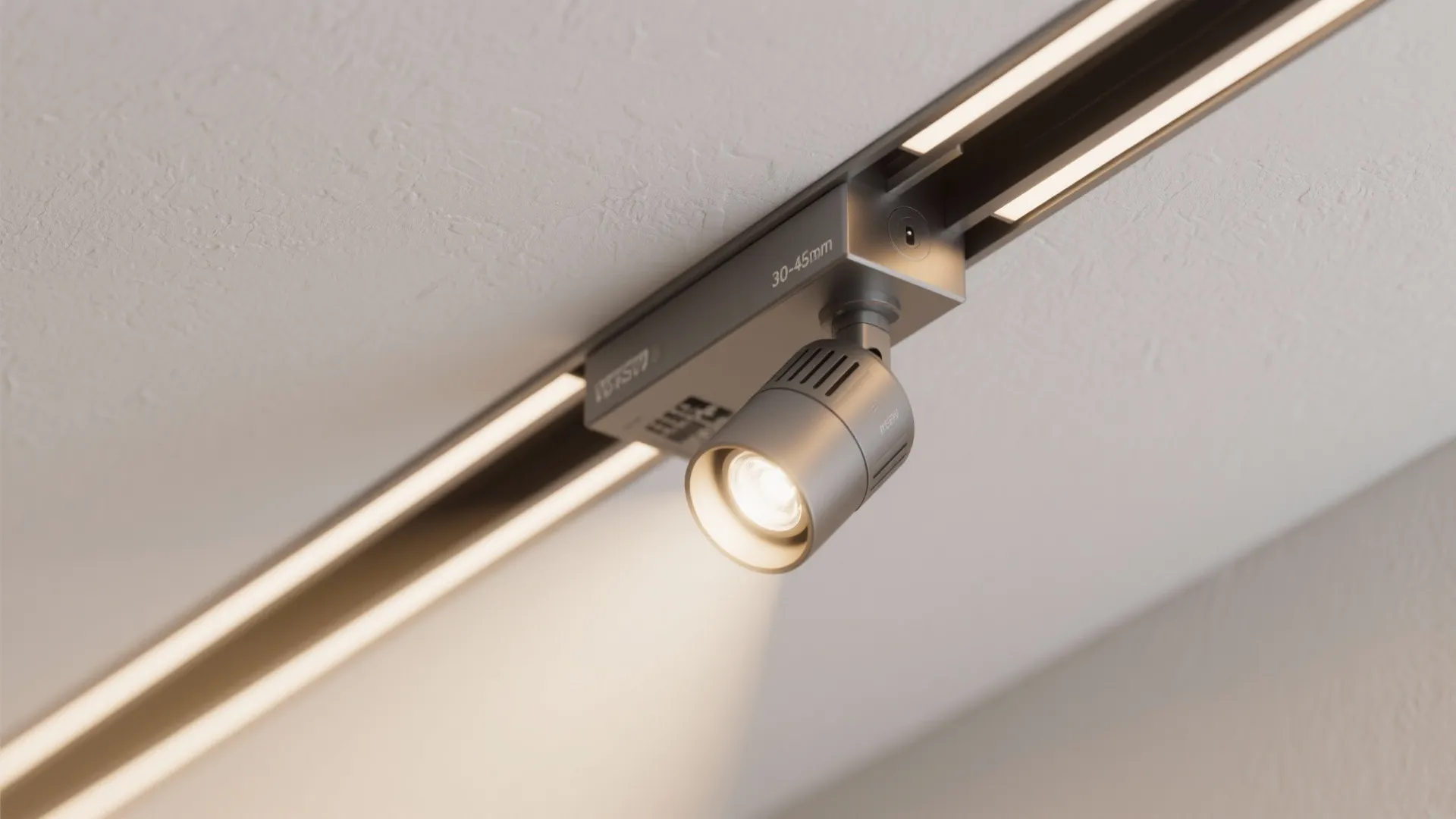 Hidden Track Lights in a Slot Ceiling