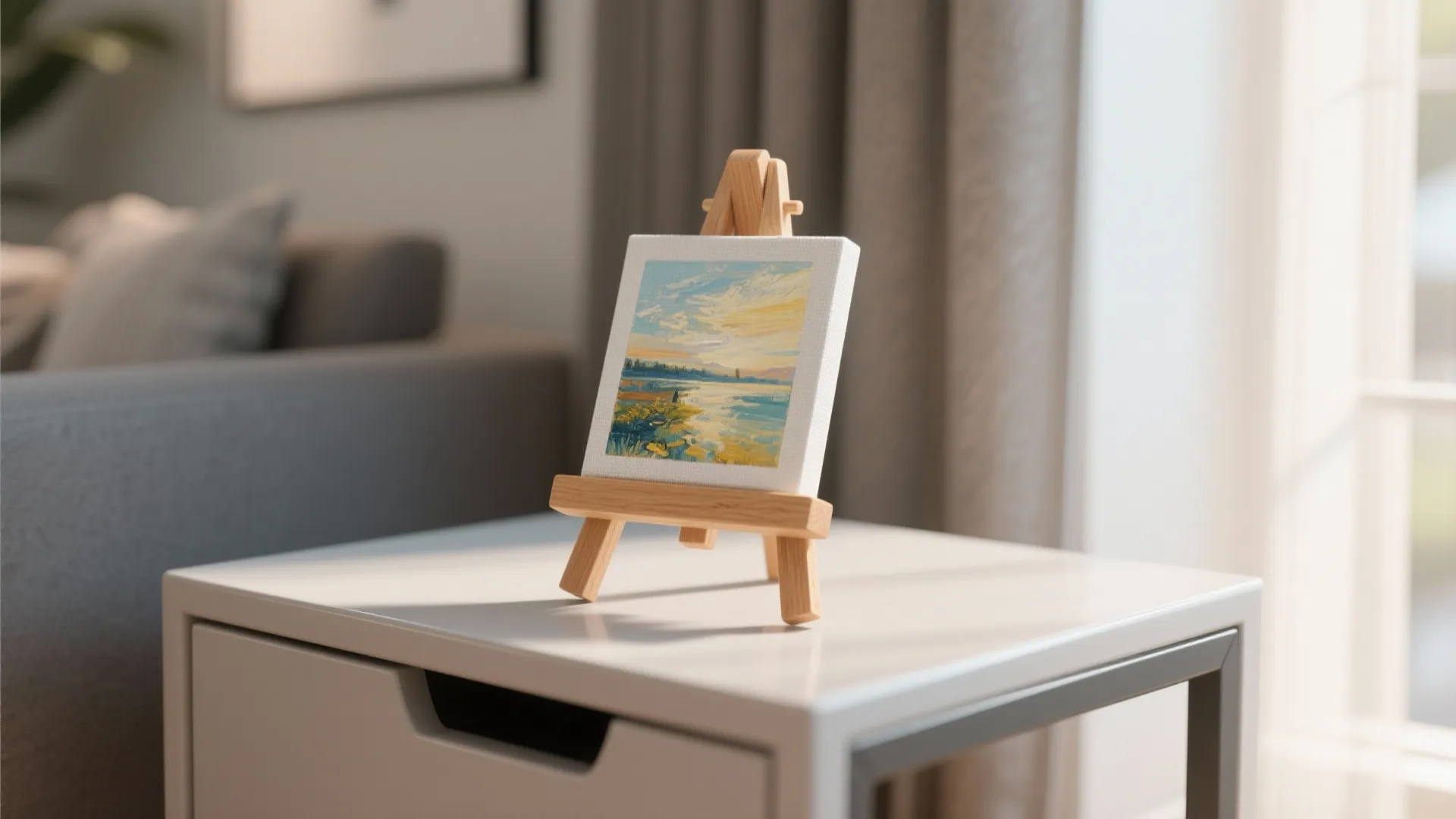 7. Small Artwork on Easels