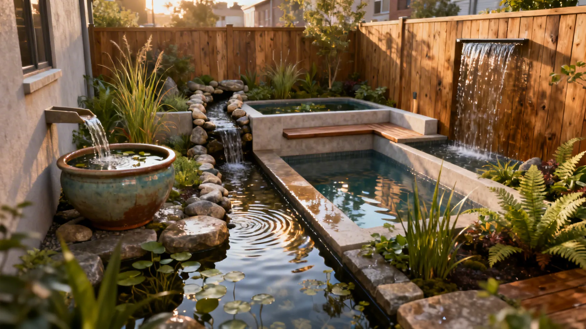 5 Small Backyard Pond & Waterfall Ideas