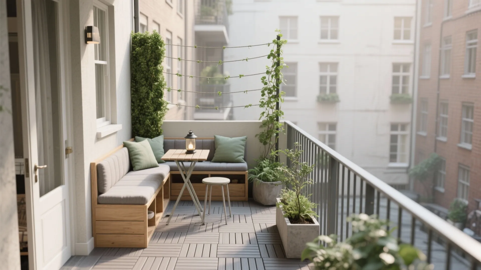 First Floor Balcony Design: 5 Space-Savvy Ideas: A senior interior designer’s friendly guide to turning your first-floor balcony into a cozy, practical retreat with smart storage, greenery, and lighting—without upsetting the neighbors or your building.