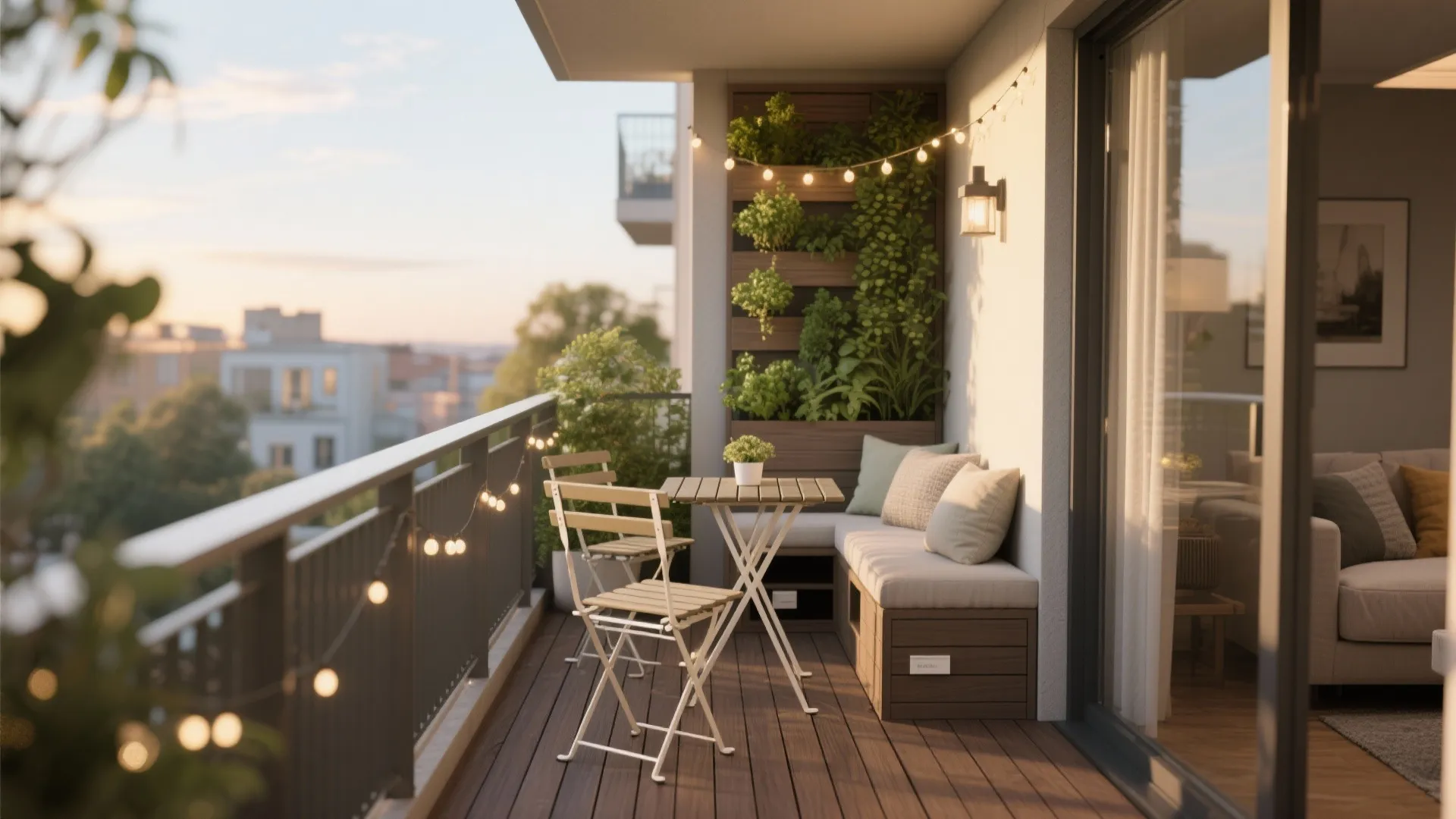 5. Outdoor Extension: Small Balcony, Big Impact