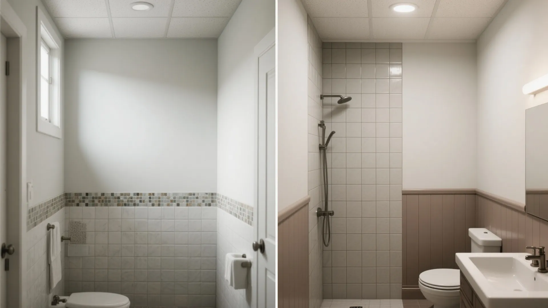 Use Tile Height to Sculpt Space in Small Baths