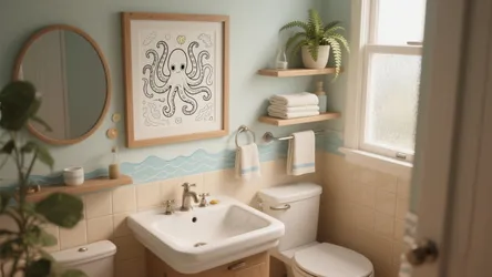 5 Small Bathroom Coloring Page Ideas
