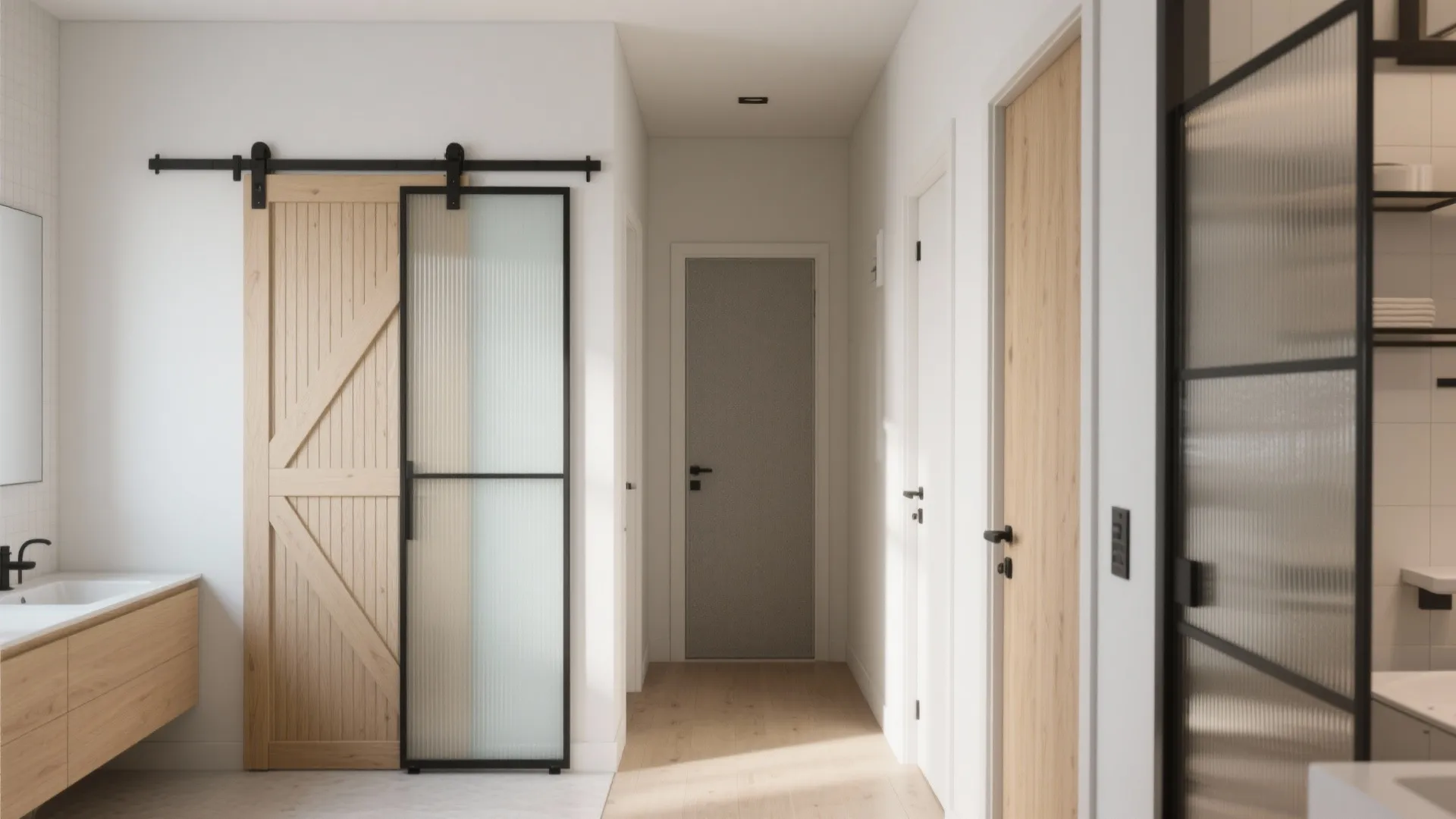 5 Bathroom Door Design Ideas with Images-Friendly Tips: Small spaces spark big creativity—my 5 expert-backed bathroom door design ideas you can visualize and execute now