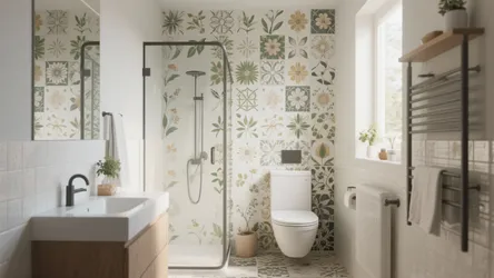5 Inspiring Bathroom Tile Flower Designs