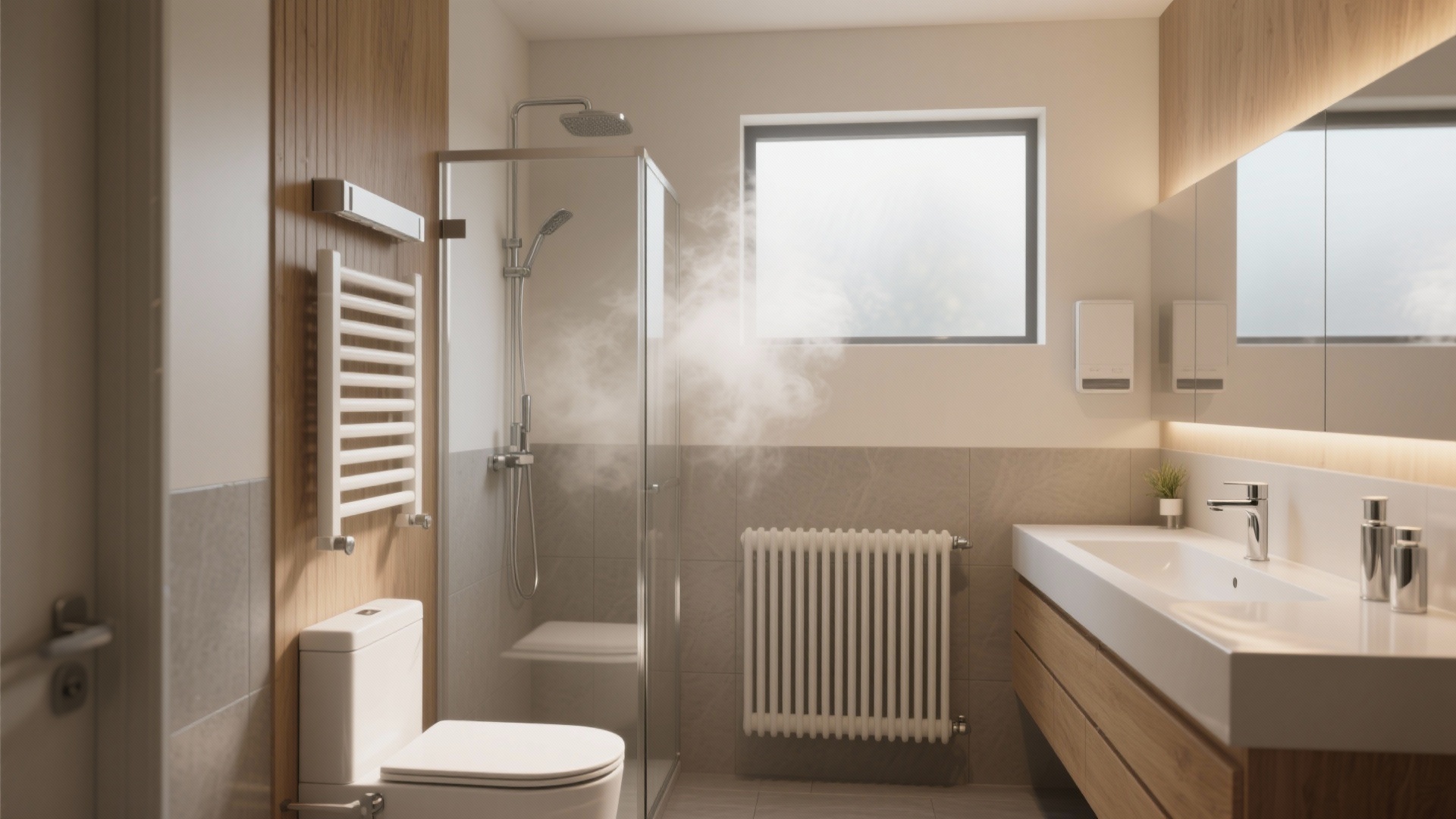 Small Bathroom Heater: 5 Wall-Mounted Ideas