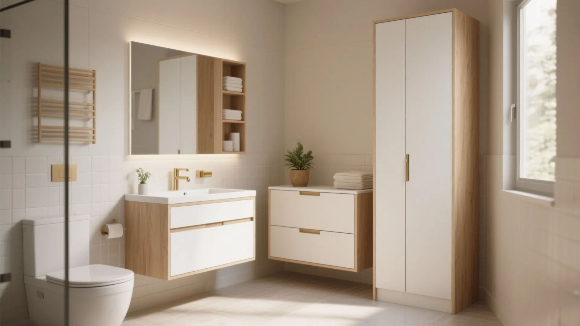 Bathroom Floor Cabinet Ideas: 5 Small-Space Solutions: Five practical, creative and budget-aware bathroom floor cabinet ideas for tiny bathrooms, drawn from my 10+ years designing small homes.