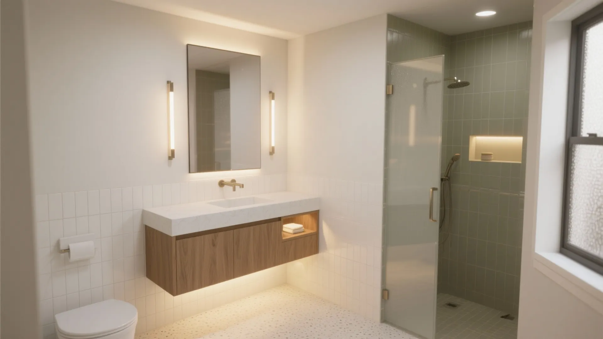 5 Bathroom Lighting Design Ideas for Small Spaces: A senior interior designer’s real-world guide to bathroom lighting design that flatters, saves space, and feels like a home spa.