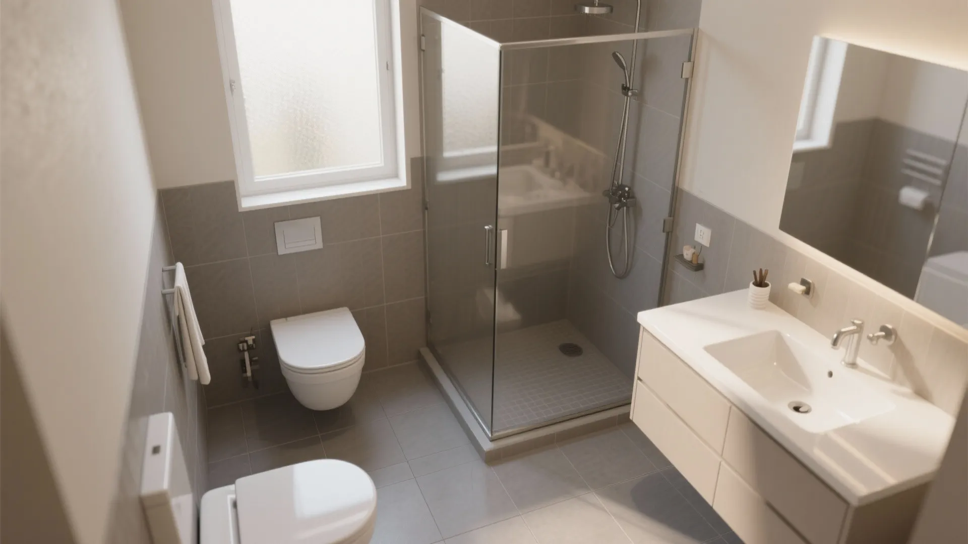 5 Small Bathroom Ideas: Non-Slip Bathroom Floor Tiles