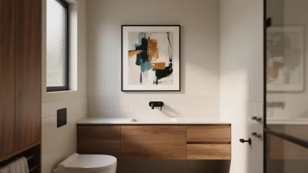 5 Abstract Painting Ideas for Small Bathrooms