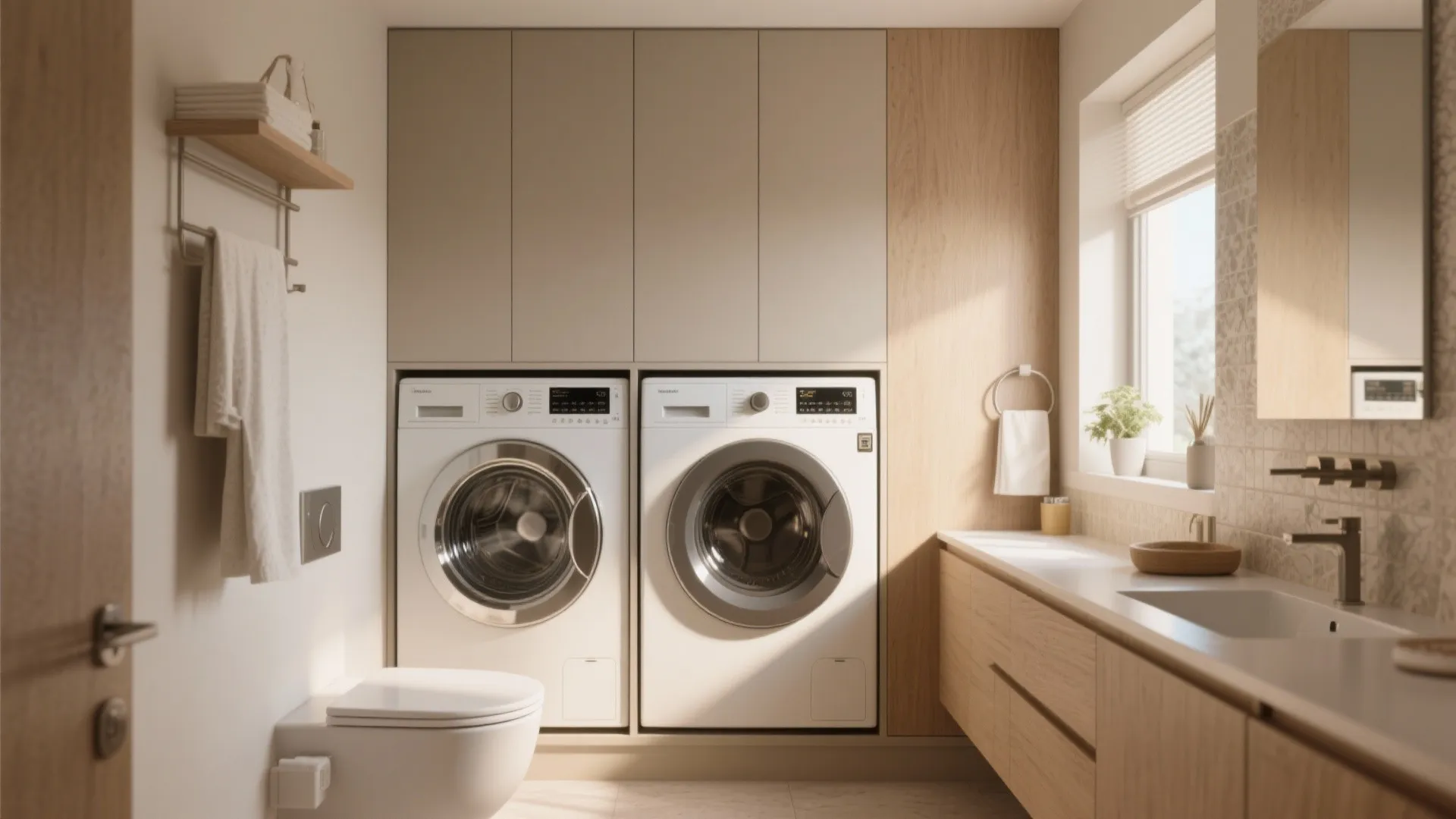 5 Bathroom Layout Ideas with Laundry: My top 5 creative ways to combine a bathroom and laundry area without losing style or function