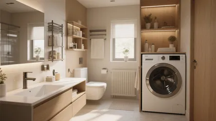 5 Bathroom with Laundry Layout Ideas