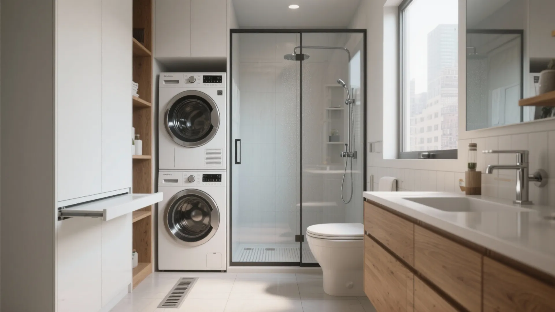 Bathroom Laundry Ideas — 5 Small Space Tips: Clever, practical bathroom laundry solutions for tiny homes and apartments