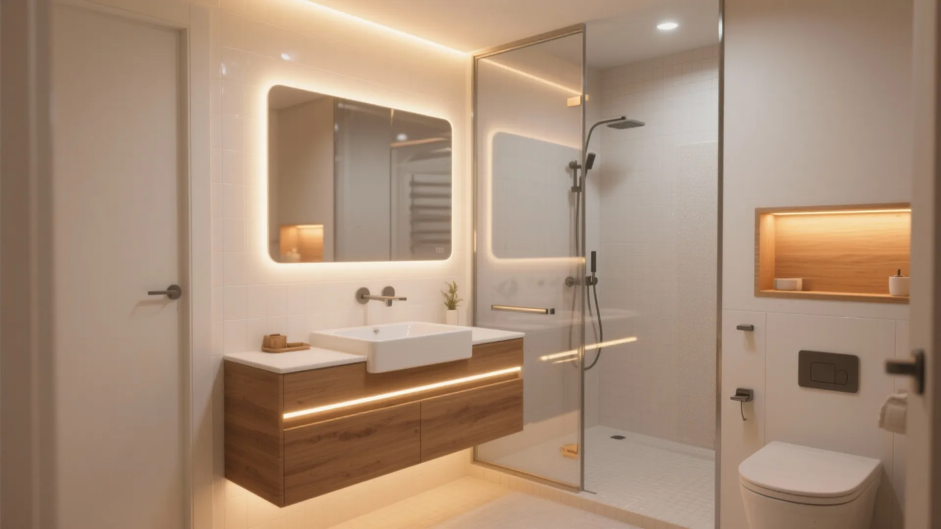 5 LED Bathroom Ideas: Practical, stylish LED lighting tricks for small bathrooms