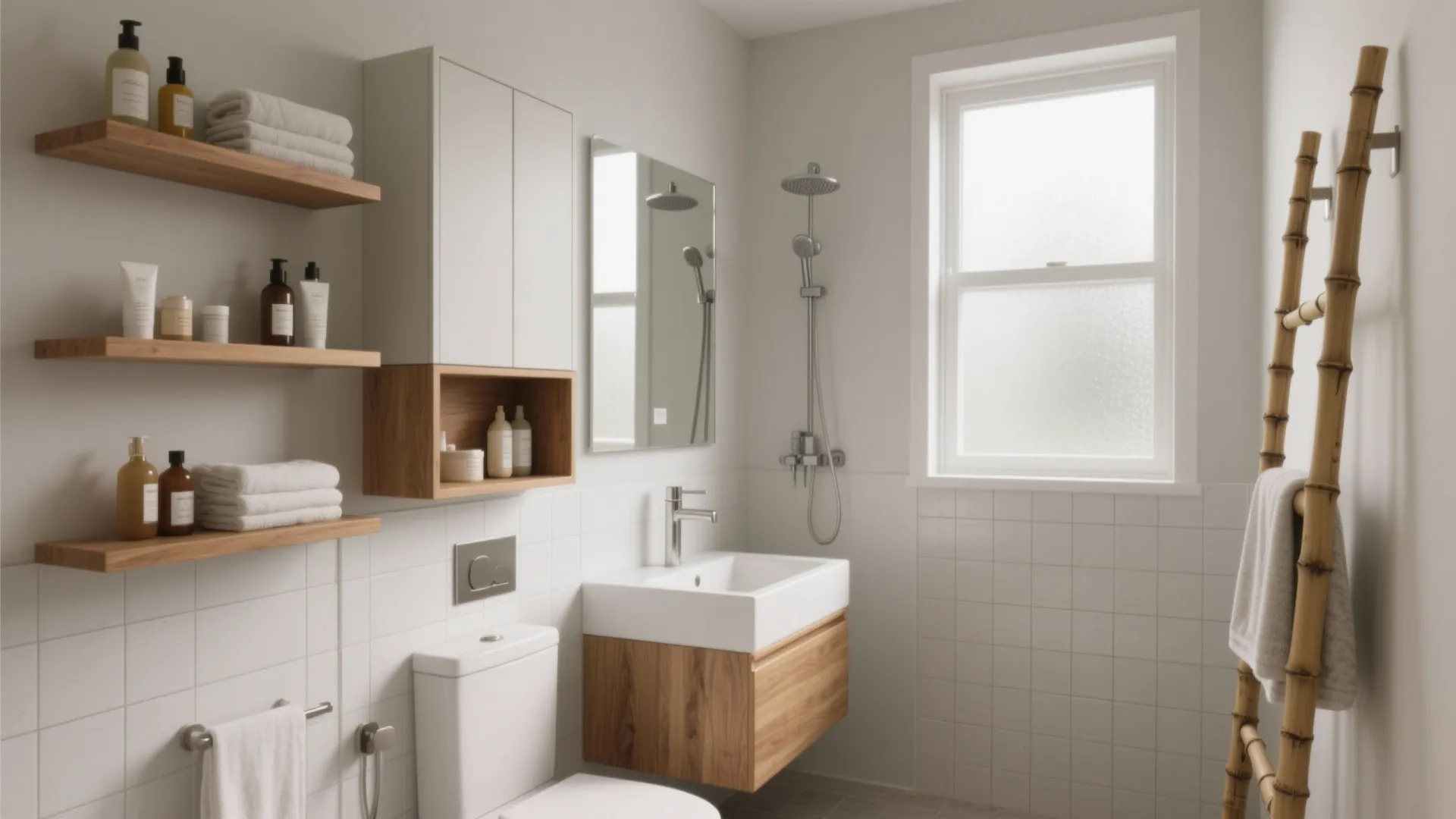 Small Bathroom with Shelves: 5 Smart Ideas: How I design shelf-led storage to unlock small bathrooms without clutter