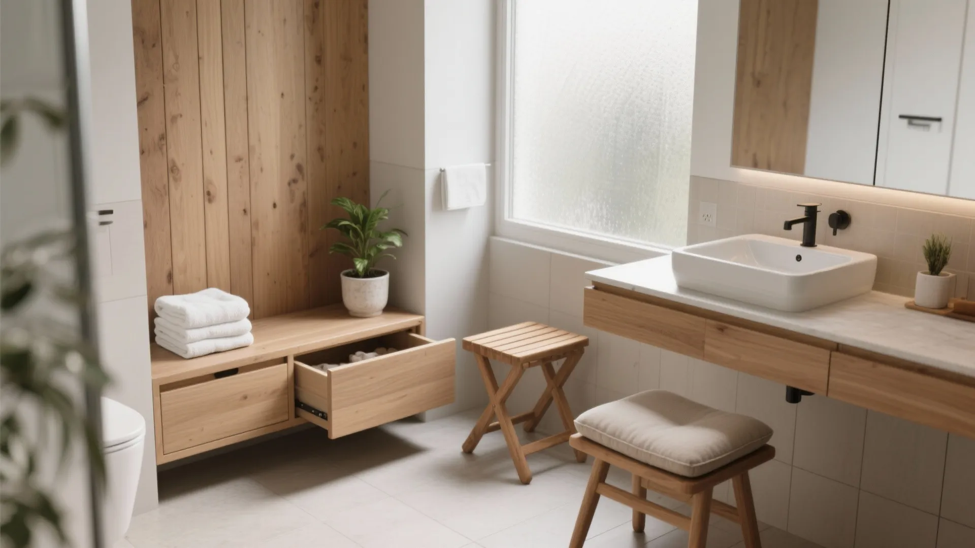 5 Small Bathroom Bathing Stool Ideas