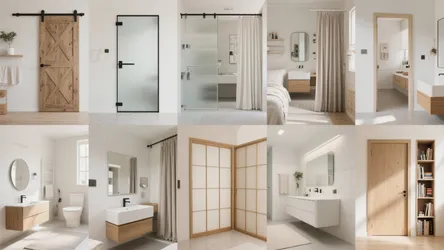 10 Bathroom Door Ideas for Small Spaces