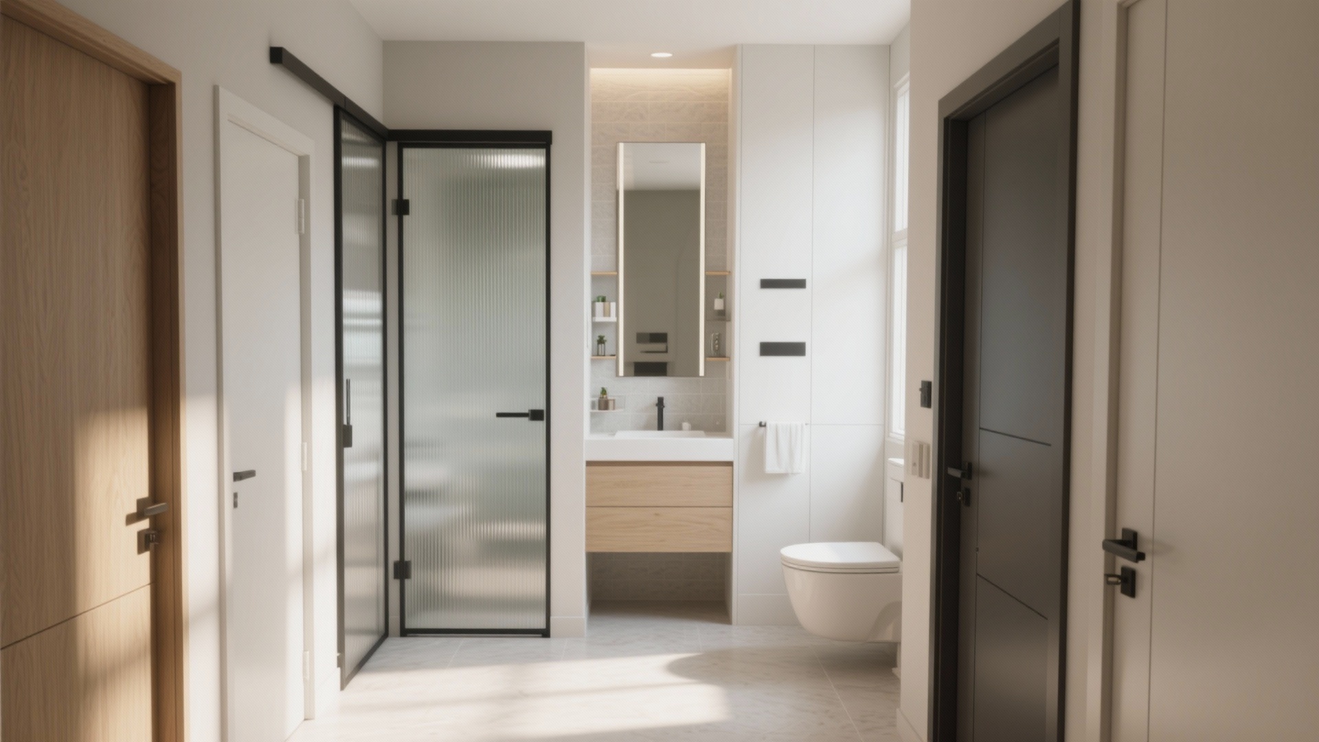 10 Small Bathroom Door Ideas to Maximize Space