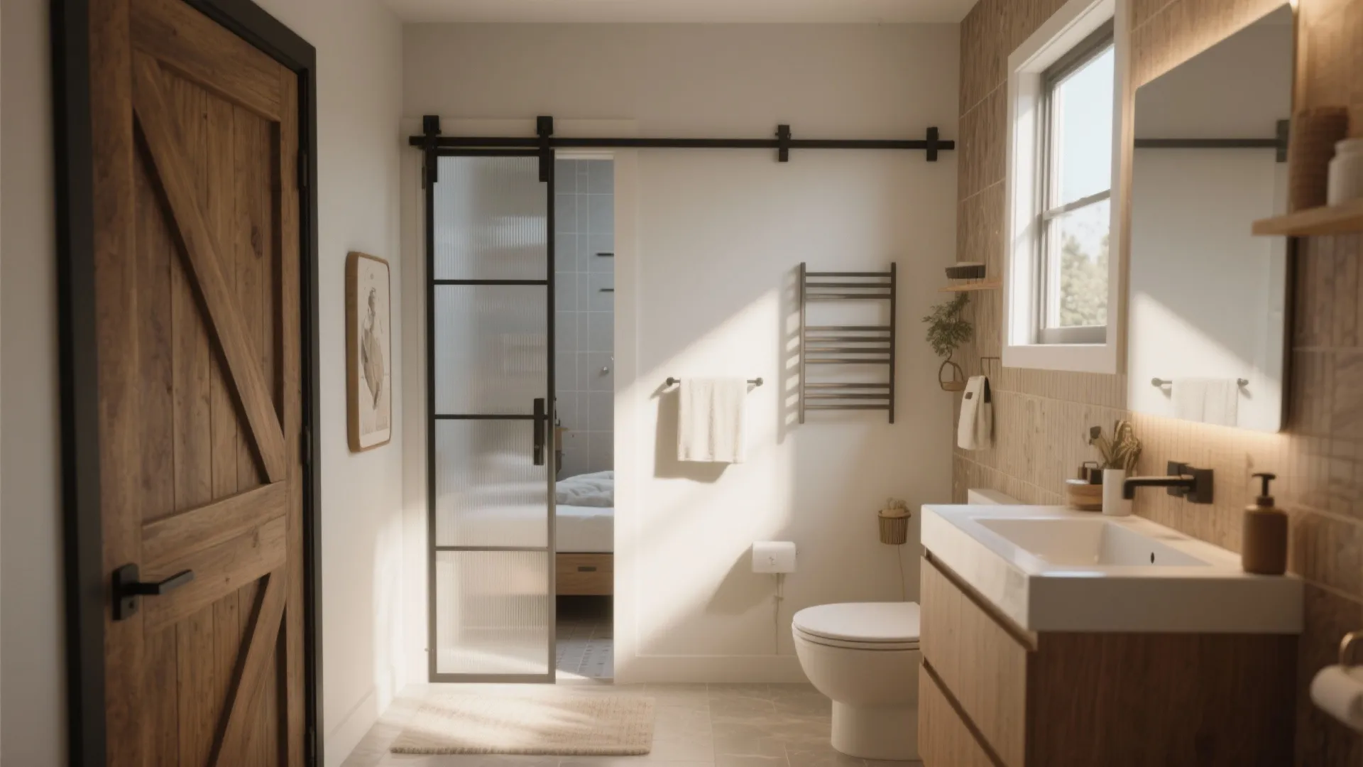 10 Creative Small Bathroom Door Ideas: Space-saving and stylish door solutions for compact bathrooms