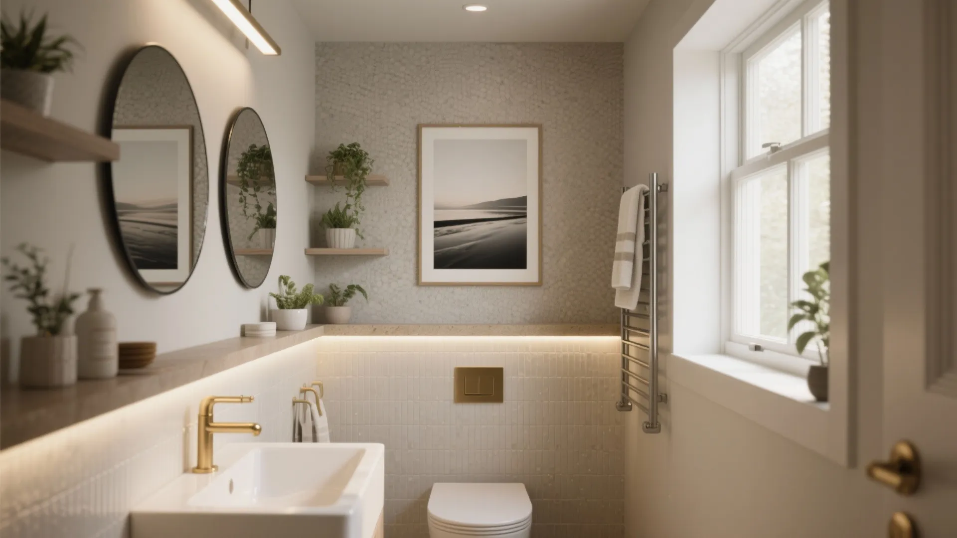 Modern Bathroom Wall Decor: 5 Inspiring Ideas: Small bathroom? Big style. Five modern wall decor ideas that actually work in wet, tiny spaces.