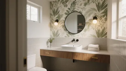 5 Small Bathroom Wallpaper Ideas