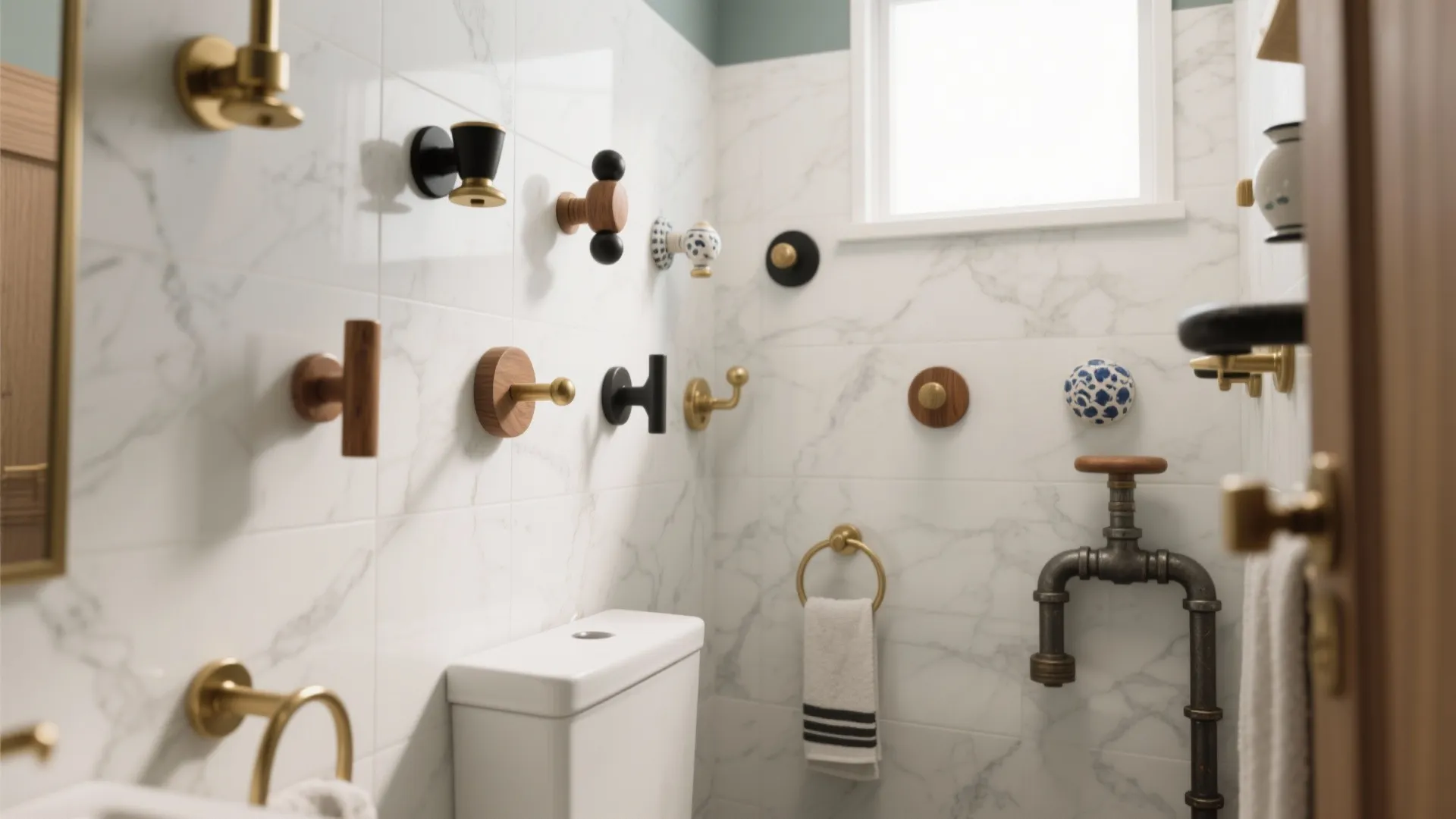 5 Decorative Towel Hook Ideas for Bathrooms