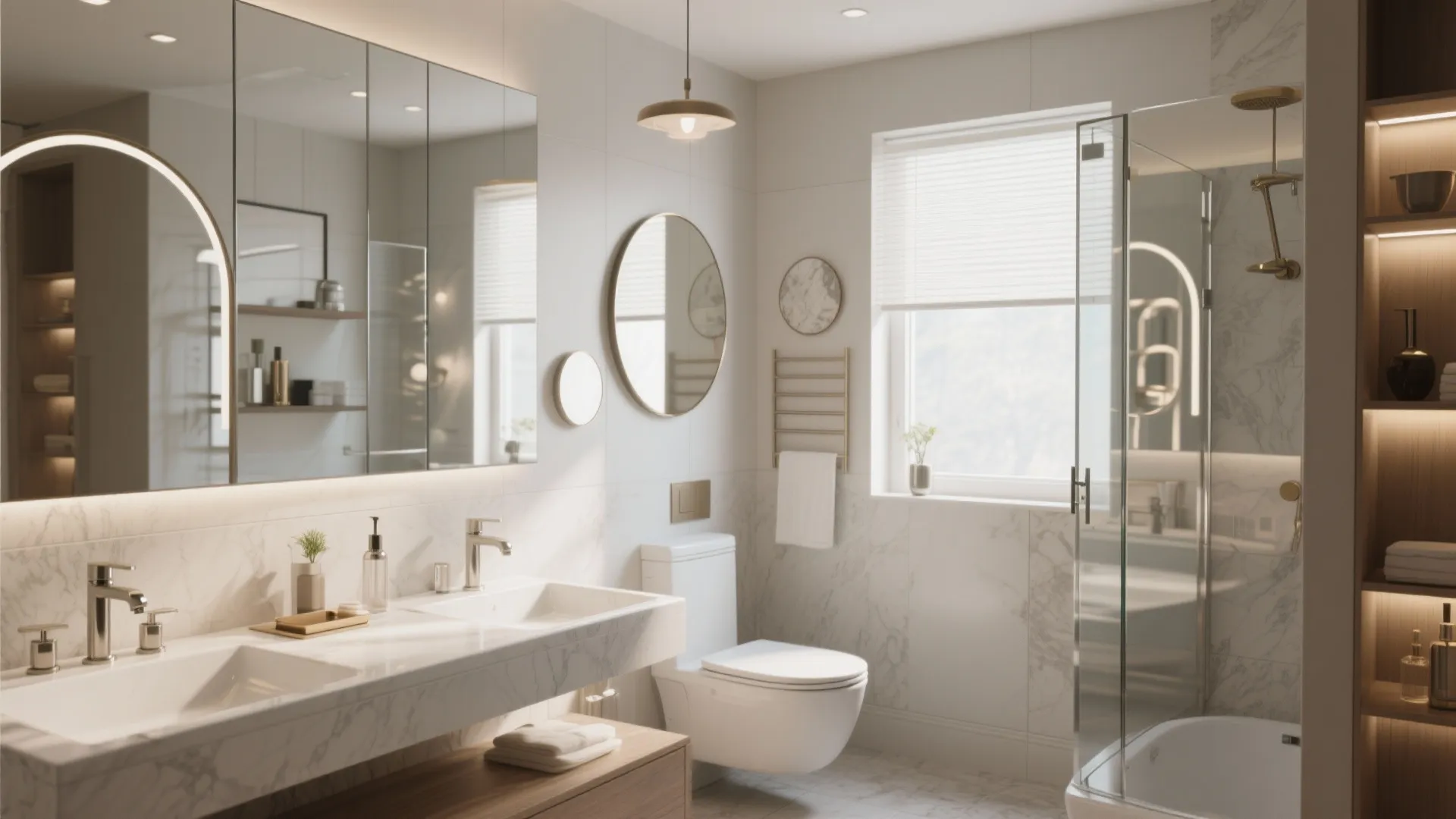 5 Mirror Design Ideas for a Stylish Bathroom: Transform Your Small Bathroom with Clever Mirror Choices