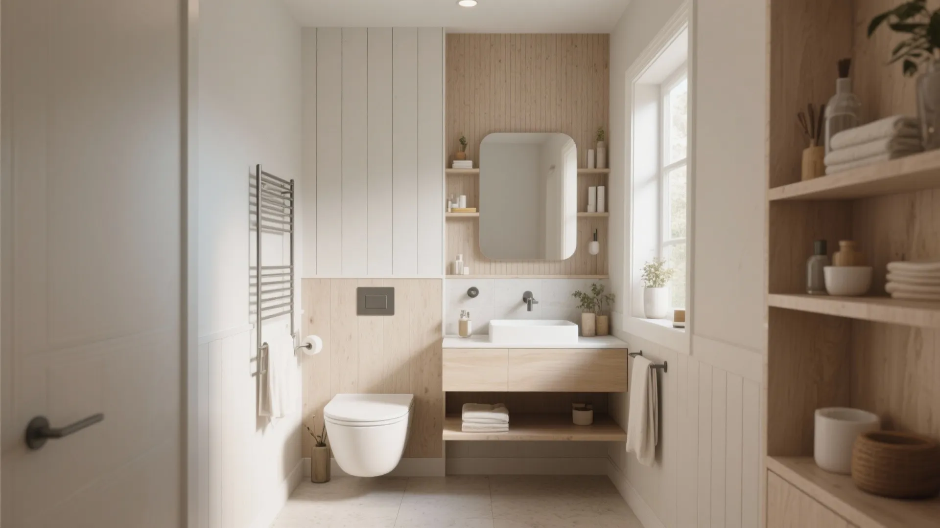 10 Small Bathroom Panelling Ideas: Creative ways to use panelling to make a small bathroom feel bigger and more stylish