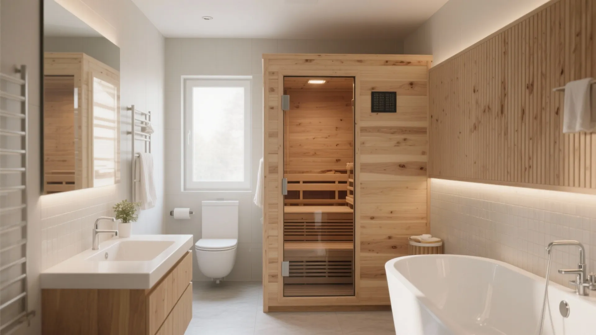 10 Small Bathroom Ideas with Sauna