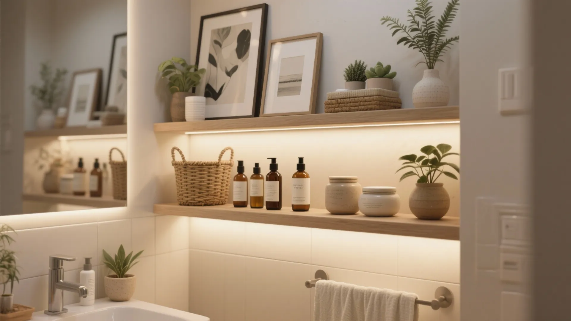 5 Creative Ways to Decorate a Bathroom Shelf: Small space, big impact – my favorite bathroom shelf styling tricks