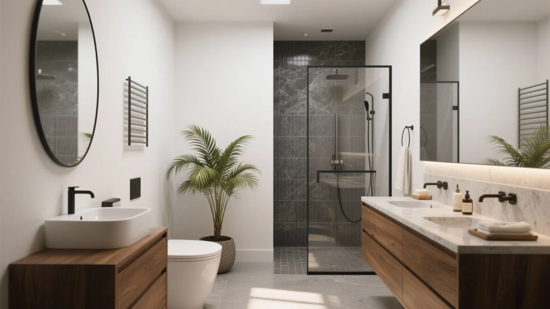 Modern Bathroom Decorating Ideas — 5 Tips: Small-space tricks and modern finishes that make tiny bathrooms feel luxurious