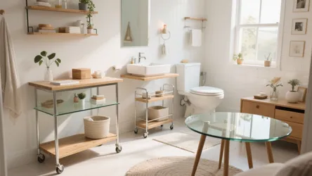 10 Creative Small Bathroom Table Ideas