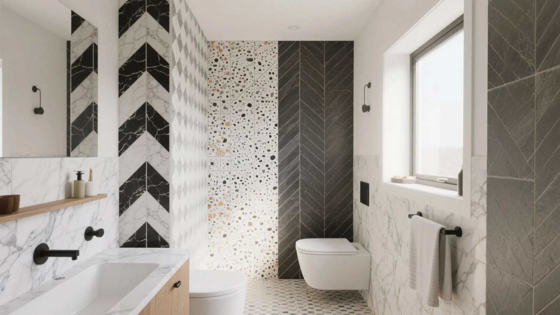 10 Creative Tile Ideas for Your Bathroom Floor: Small Space, Big Impact: My 10 Favorite Bathroom Floor Tile Inspirations