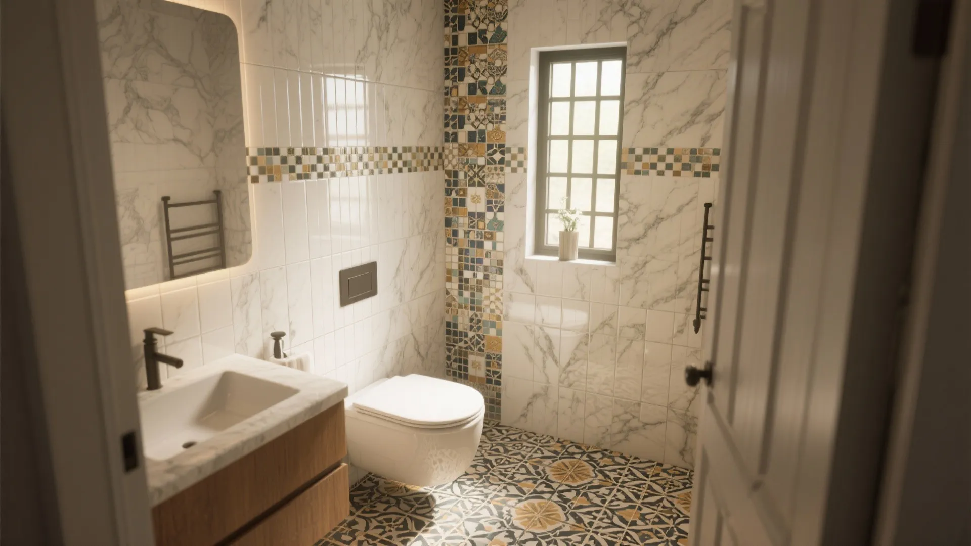 5 Bathroom Tile Designs for Small Spaces: Creative tile ideas that make your compact bathroom feel spacious and stylish