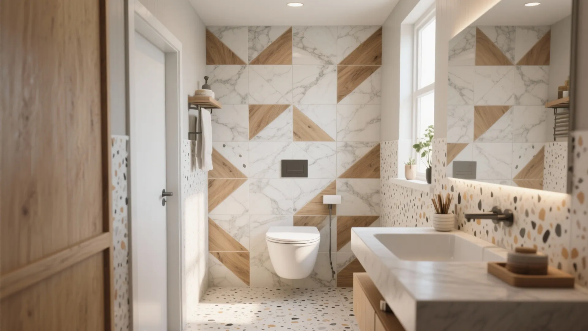 10 Small Bathroom Floor Tile Ideas: Compact Spaces, Big Style: My Top 10 Small Bathroom Floor Tile Tricks