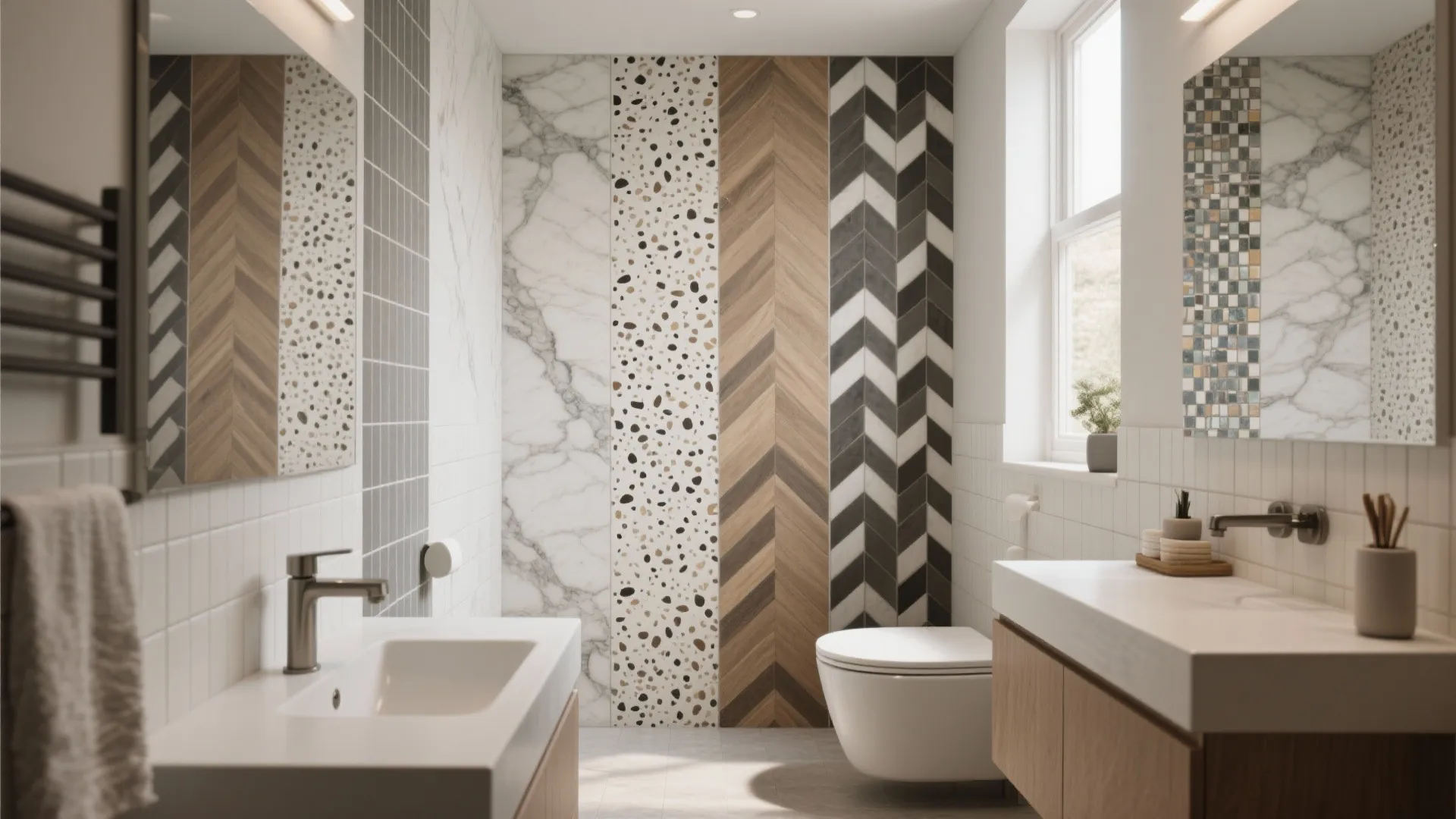 10 Tiling Ideas for Stunning Bathroom Walls: Creative, space-smart and stylish bathroom wall tile inspirations from my 10+ years in interior design