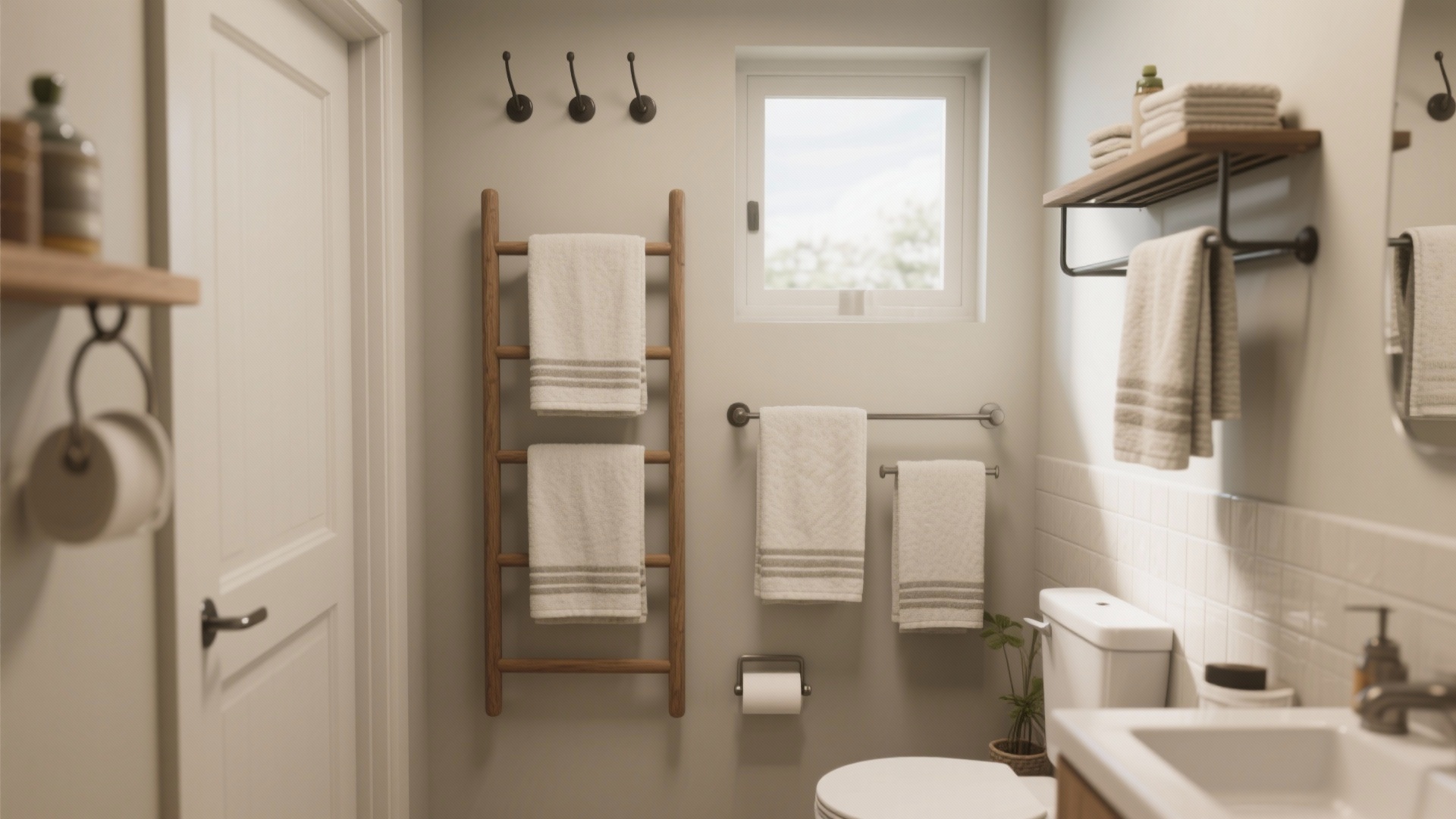 Towels Nowhere to Dry? 10 Small Bathroom Towel Ideas