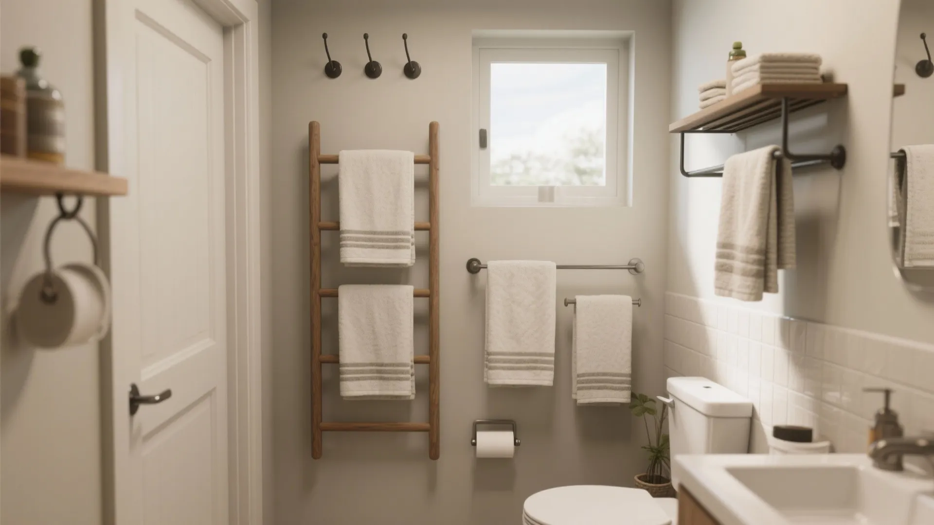 10 Small Bathroom Towel Hanging Ideas: Creative, Space-Saving Ways to Hang Towels in a Small Bathroom