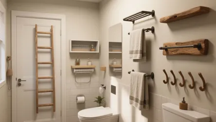 10 Creative Bathroom Towel Rack Ideas