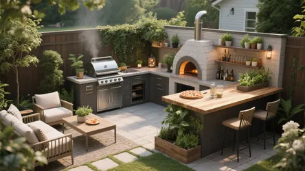 10 Creative Outside BBQ Kitchen Ideas