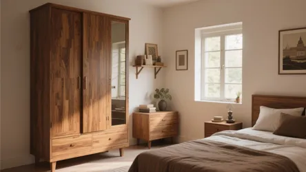 5 Room Wooden Almirah Design Ideas