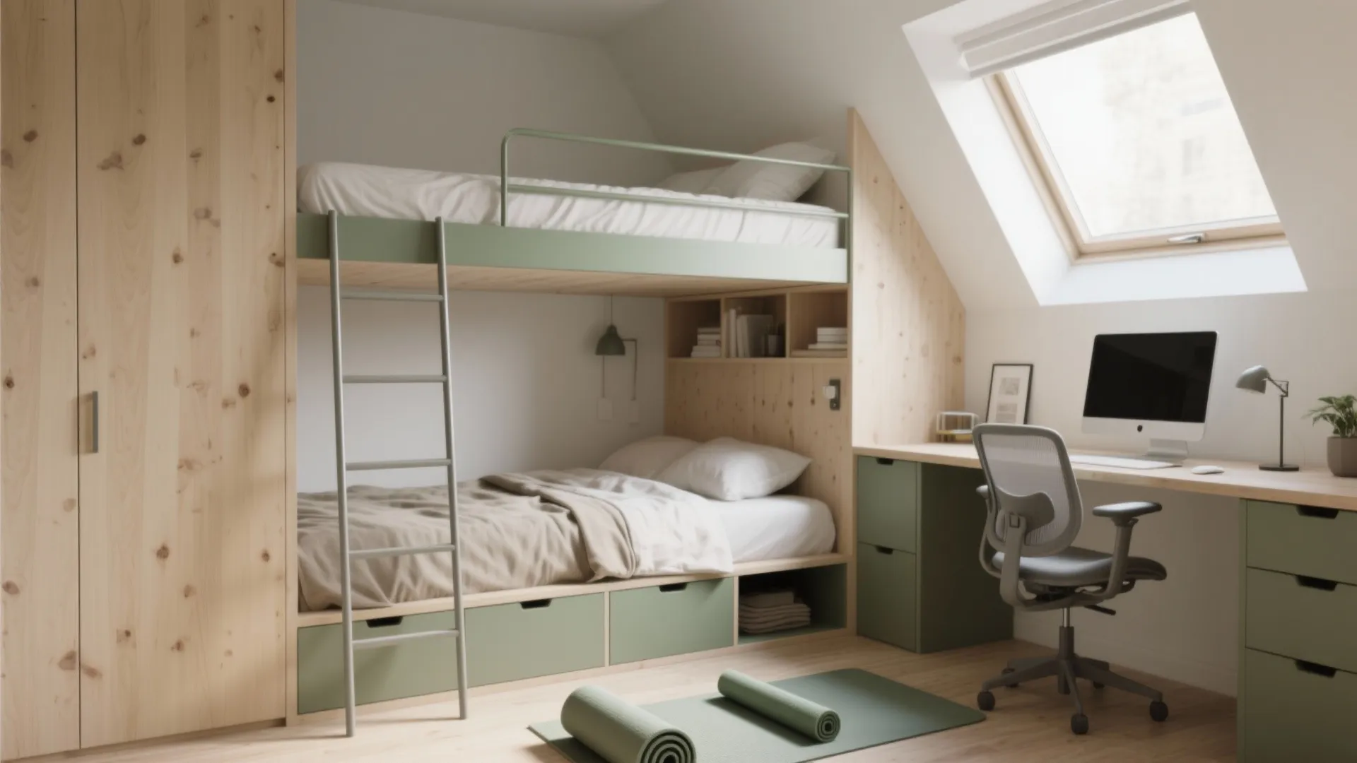 Small Room Bed and Desk: 5 Ideas: Clever layouts and furniture moves to fit a bed and desk in a tiny room