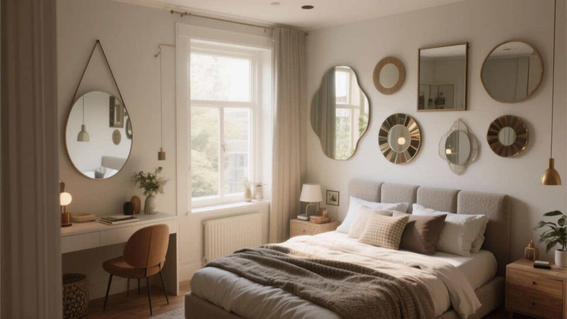 5 Wall Mirror Designs for Bedrooms You’ll Love: Creative bedroom wall mirror ideas from a designer’s perspective