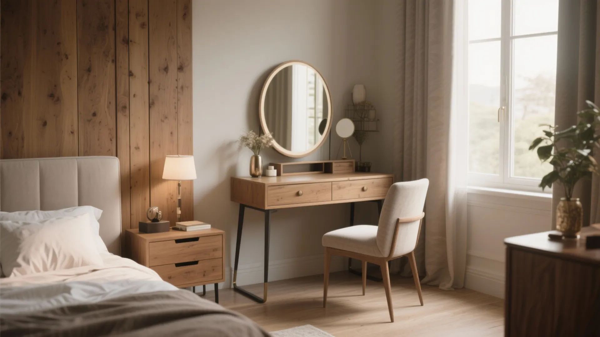 5 Stunning Room Dressing Table Design Ideas: Bring style and function together with these modern dressing table inspirations for every bedroom size.