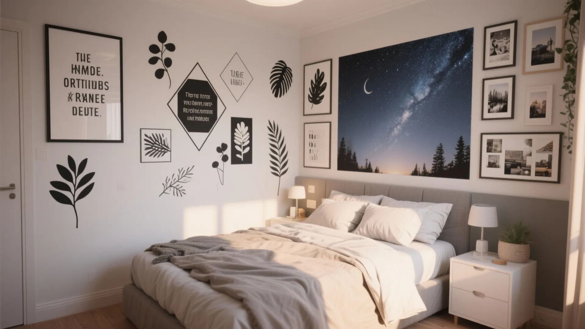5 Wall Sticker Design Ideas for Bedroom: Transform Your Bedroom with These Creative Wall Sticker Inspirations