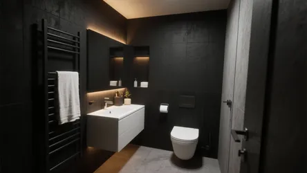 10 Small Black & Grey Bathroom Ideas