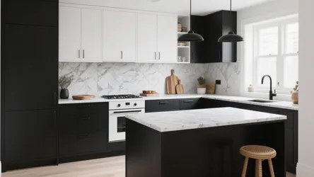 5 Modern Black and White Kitchen Ideas