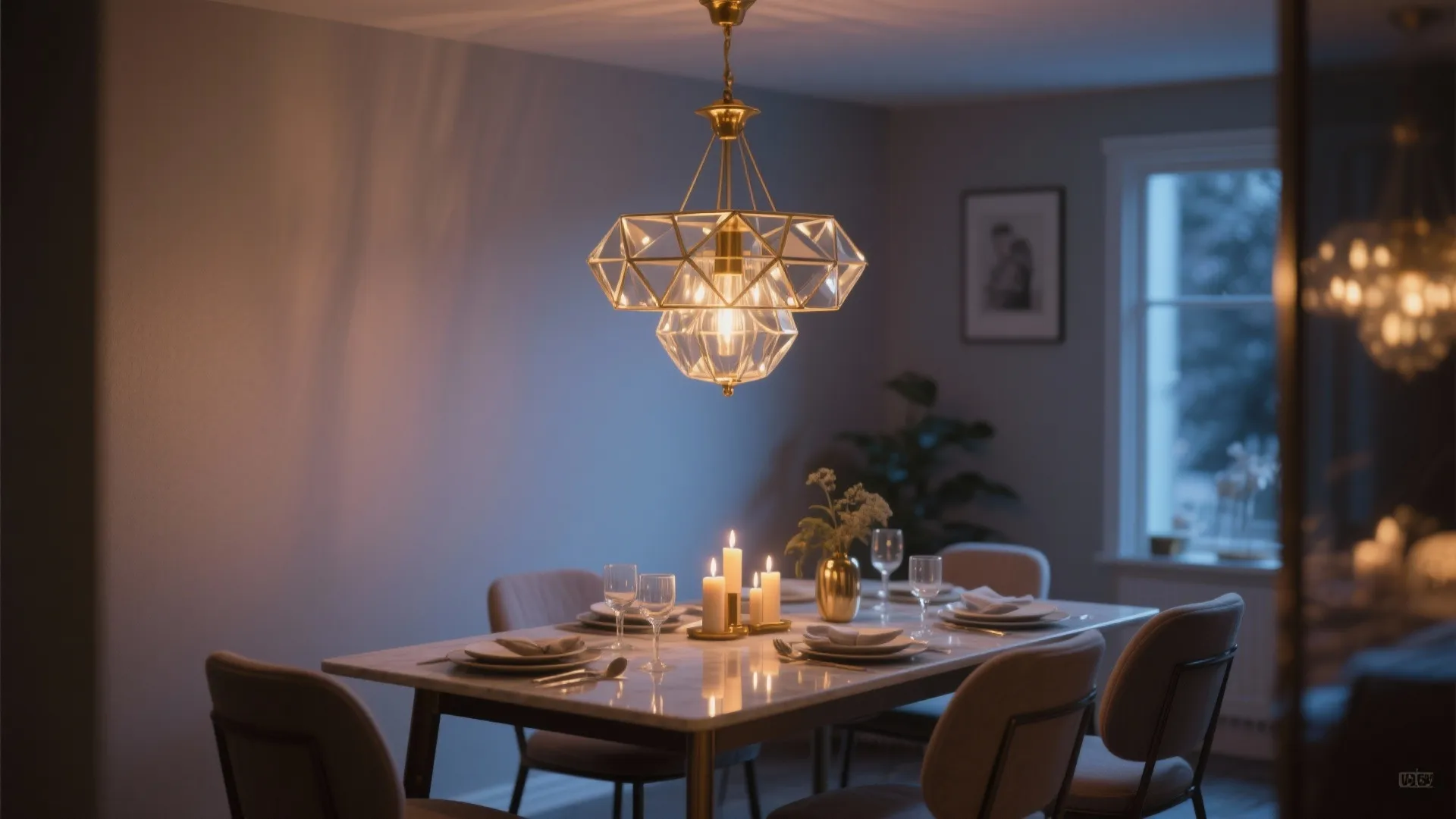 Statement small-scale chandeliers with dim-to-warm
